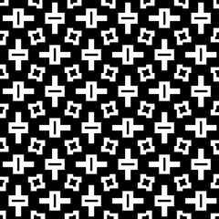 A white background with black design.Seamless texture for fashion, textile design,  on wall paper, wrapping paper, fabrics and home decor. Simple repeat pattern. Geometric patterns.