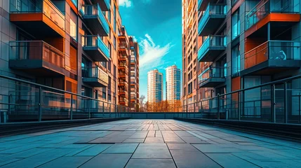 Foto op Plexiglas building in the city © fitpinkcat84