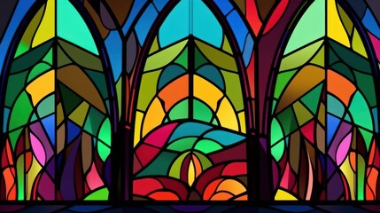 Church window, KI generated