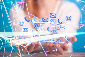 mail communication support contact concept service