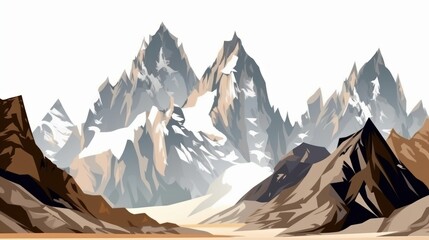 Fototapeta premium Mountain, KI generated