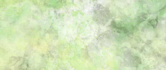 Abstract green vector watercolor texture background. Spring background. Summer illustration.