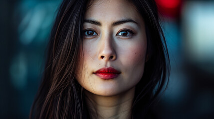 Portrait of a young Asian woman