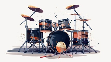Fototapeta premium Drums, KI generated