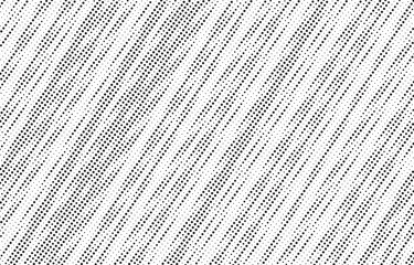 Diagonal, oblique, slanting dots lines, stripes geometric vector pattern. Abstract halftone texture and background. Vector illustration.	 - obrazy, fototapety, plakaty
