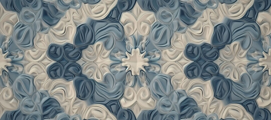 floral wave pattern motif, leaf, flower 20
