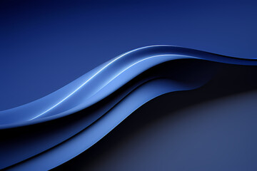 Obraz premium Light Dark Blue Wave Background, Abstract geometric background with liquid shapes. Vector illustration.
