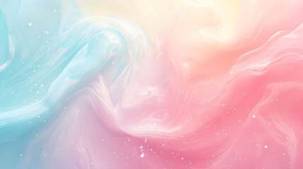 The pastel background is soft and pleasing to the eye.