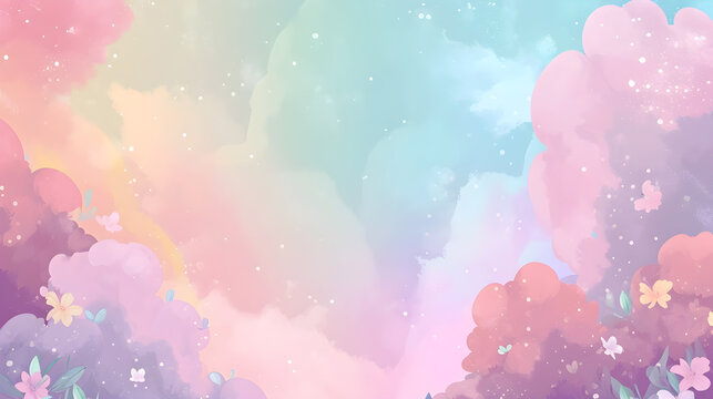 A cute pastel abstract background that is soft and pleasing to the eye.