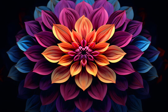 flower with vibrant petals
