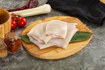 Fresh raw squid for cooking