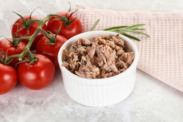 Canned tuna fish for salad