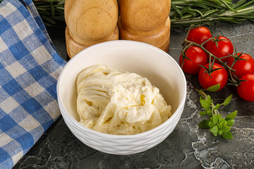 Italian delicous stracciatella cheese