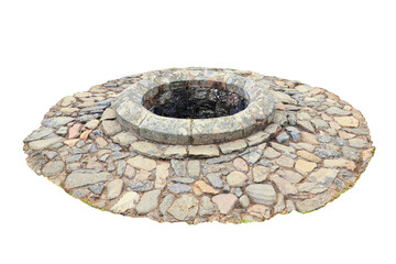 An ancient stone well isolated png