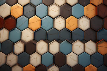 a hexagon tile pattern texture