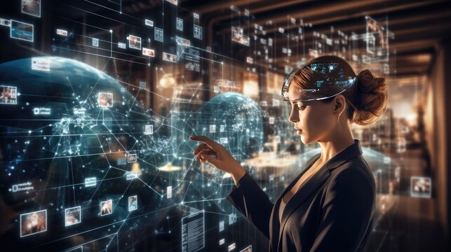 Modern AI virtual event planning, event organizer using virtual event planning business application, Ai virtual application