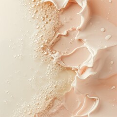 Fototapeta premium beige cream drops