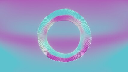 3D abstract holographic swirl, a visually striking and dynamic representation of motion and fluidity. Ideal for themes related to digital art, motion graphics, futuristic design..