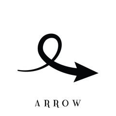 arrow design icon.