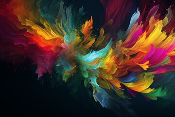 Vibrant artwork ideal for desktop backgrounds. Generative AI