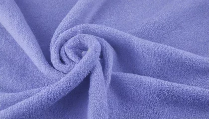 Papier Peint photo Pantone 2022 very peri crumpled fabric texture of towel close up in trendy tone of very peri 17 3938 color of the year 2022