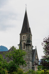 Fototapeta na wymiar Schlosskirche (Castle Church), Interlaken, Switzerland 