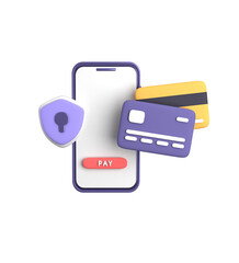 3d rendering of business financial icon.