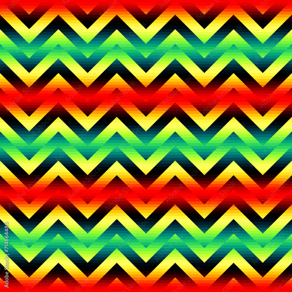 Poster Seamless vector pattern background of a triangles. Abstract chevron geometric seamless background