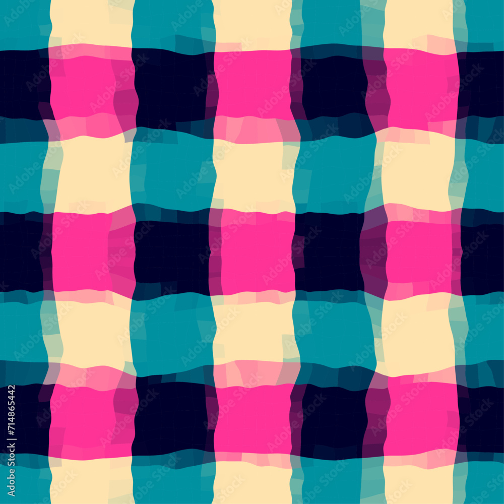Poster Abstract background seamless pattern.. Classic plaid pattern. Vector image. Herringbone chevron texture.