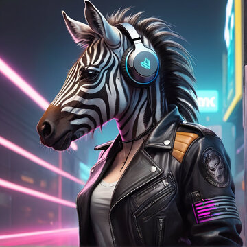 Zorse Synthwave Serenity Down Under by Alex Petruk AI GENERATED