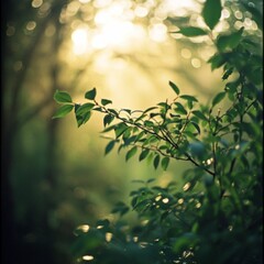 Nature, landscape. Forest, glade, grass, flowers, natural landscape. Photowallpaper.