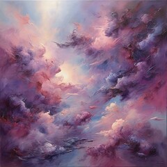 sky with pink clouds