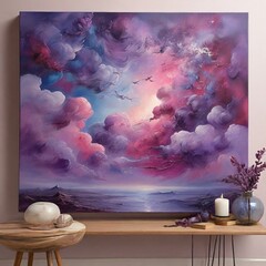 landscape with sky and clouds