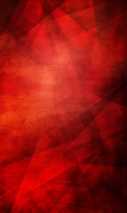 Abstract geometric shapes in varying shades of red with a grungy texture.