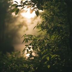 Nature, landscape. Forest, glade, grass, flowers, natural landscape. Photowallpaper.