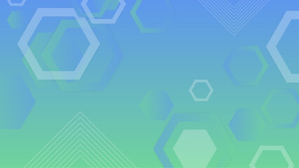 Blue green and white vector abstract geometrical gradient shape modern background. Vector colorful gradient shapes background for presentation, report, banner, flyer, poster