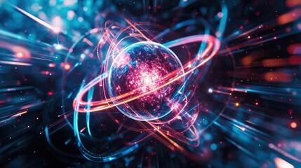 abstract background with lights