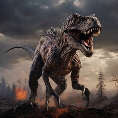 Danger animal dinosaur standing picture