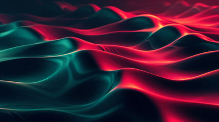 Obraz premium Colorful Abstract Waves Wallpaper Beautiful Wallpapers, In The Style Of Dark Emerald And Crimson