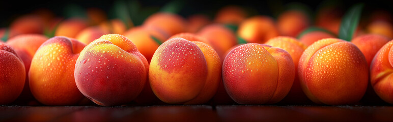 background with peaches  banner