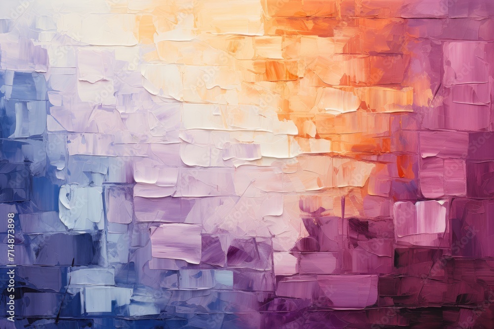 Poster an abstract masterpiece bursting with vibrant color and artistic expression