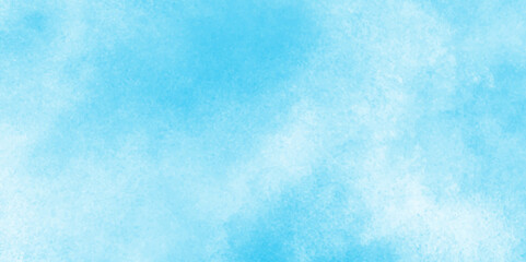 Winter Background. Crumpled Snow Wallpaper. Lake Tie Dye.blurred and grainy Blue powder explosion on white background,Blue sky background and white blurry, clear, and puffy clouds.,