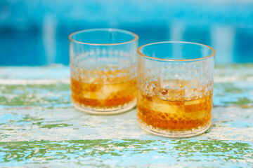 Whiskey by the pool