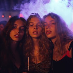 girls having fun in nightclub