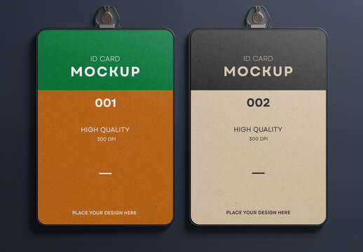 ID Card Mockup Generated with AI