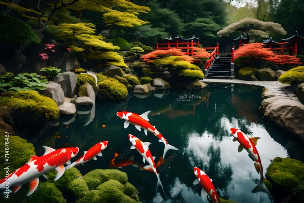 Wall mural japanese garden