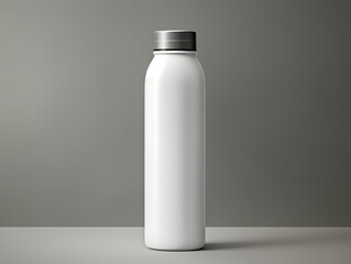 3D blank water bottle mockup