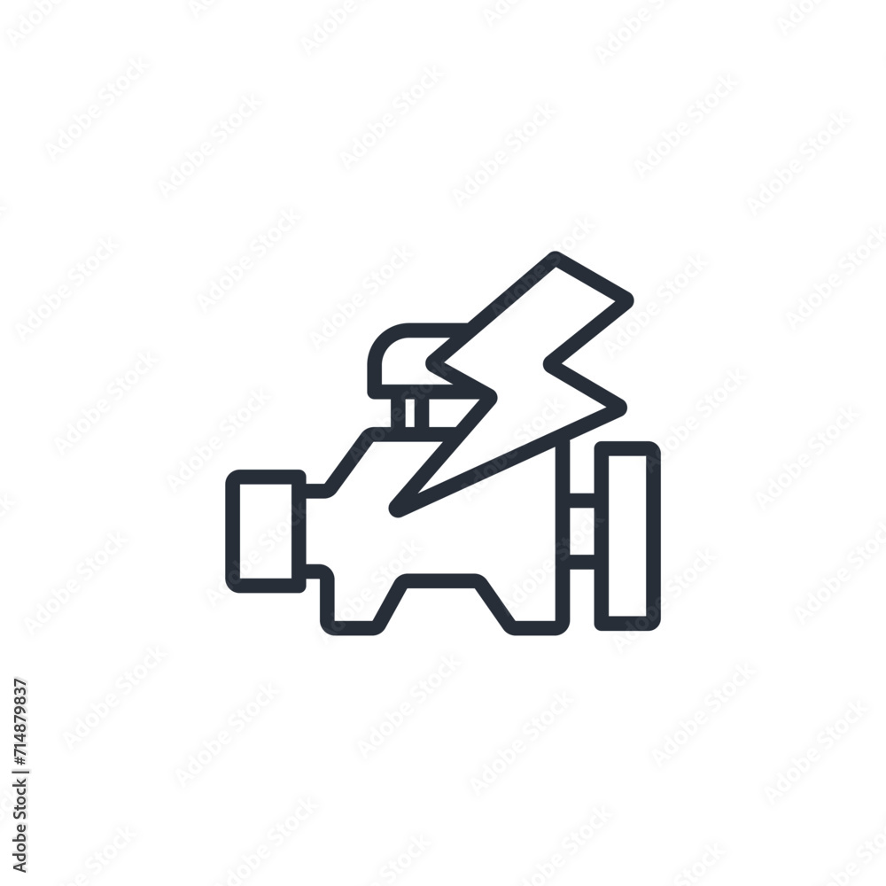 Poster engine icon. vector.editable stroke.linear style sign for use web design,logo.symbol illustration.