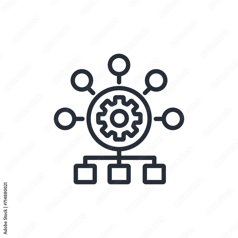Poster engineering icon. vector.editable stroke.linear style sign for use web design,logo.symbol illustrati