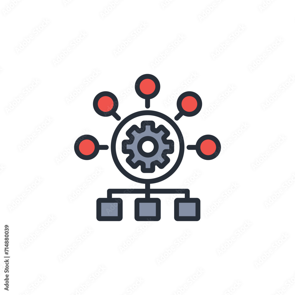 Poster engineering icon. vector.editable stroke.linear style sign for use web design,logo.symbol illustrati